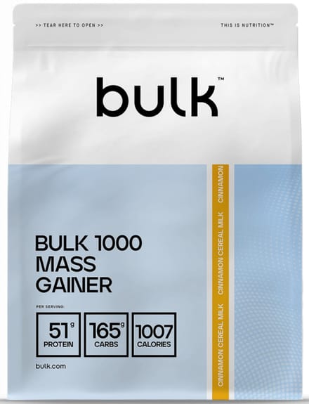 Bulk Bulk 1000 Mass Gainer (4050g) Cinnamon Cereal Milk - Gewichtstoename - Met Creatine