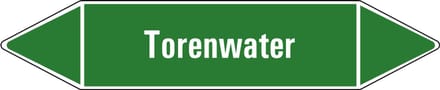 Torenwater leidingmarkering op vel 252 x 52 mm - 3 per vel