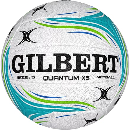 Gilbert Netball Quantum X5 Match Ball - Size 5 - Blauw
