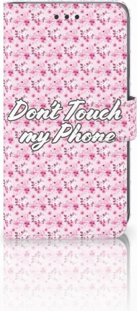 Apple iPhone Xr Portemonnee Hoesje Flowers Pink DTMP