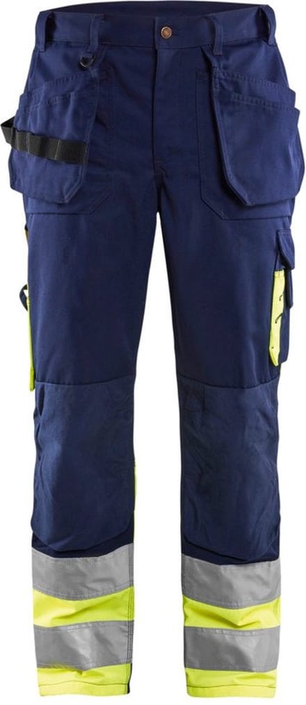 Blaklader Werkbroek High Vis 1529-1860 - Marine/High Vis Geel - D100