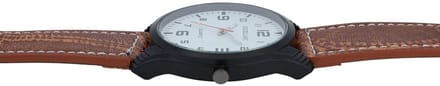 EXCELLANC Herenhorloge imitatieleer Mineralglas