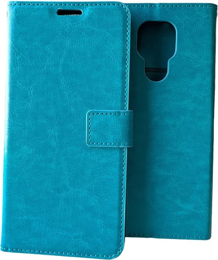 Portemonnee Bookcase Hoesje Geschikt voor: Motorola Moto E5 Plus - Turquoise