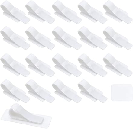 Kabel Organizer Set - Kabelclips Houder - Bureau Opruimen - Zelfklevend Systeem - 41 Stuks - Wit