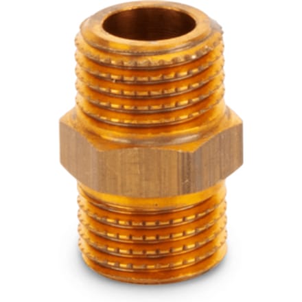 Zeskantige nippel out,1/4"