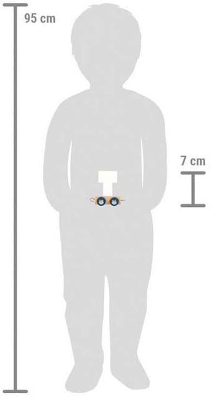 Small Foot - Wooden Letter Train Polar - T