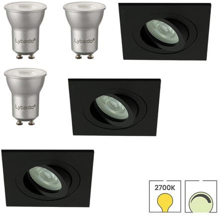 Lybardo - Inbouwspots - 8-pack - Spotjes Inbouw - Veneto - Kantelbaar
