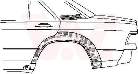 Van Wezel - ACHTER SCHERM VOOR MERCEDES BENZ 190 W201 1982-1993 ARC632631VWAN