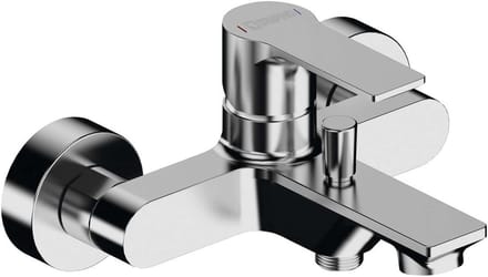 Sapho Pax Wandgemonteerde badmengkraan, chroom