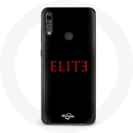 Coque - Huawei - P30 Lite Elite - Logo Rouge - Fond Noir - Protection Rigide noir