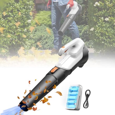 MKSS® Bladblazer Accu - Bladblazers Verlengde Blaasmond - 20V - Zwart met Wit