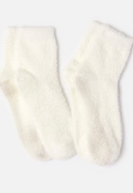 Damart - Set van 2 Thermolactyl nachtsokken - Dames - Wit - 39/41