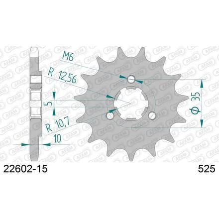 Motortandwiel Afam 525