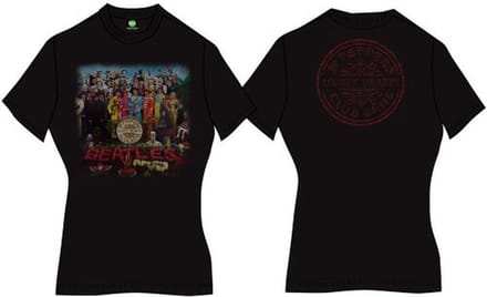 The Beatles - Sgt Pepper Dames T-shirt - S - Zwart