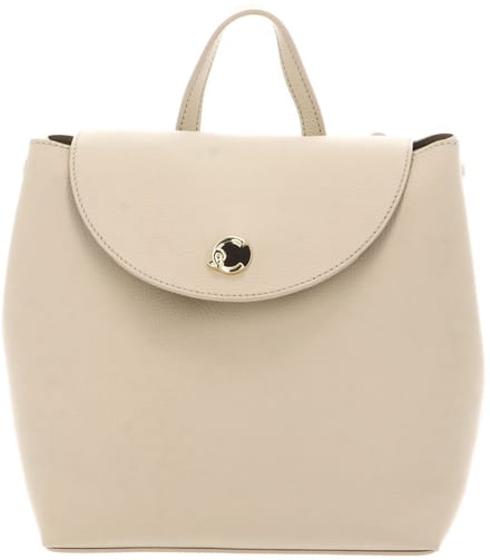 COCCINELLE Leren rugzak Nikla Mini Bag Double Grainy Leather Sandshell / Seagrass beige