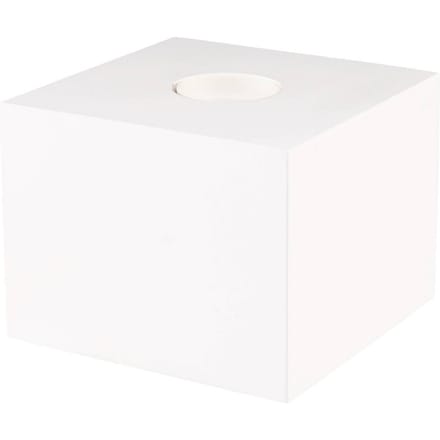 SEGULA tafellamp Cozy, beukenhout wit, kubusvorm, E27
