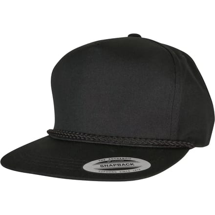 Flexfit - YP Classics, Classic Poplin Golf Cap Snapback Pet - Zwart