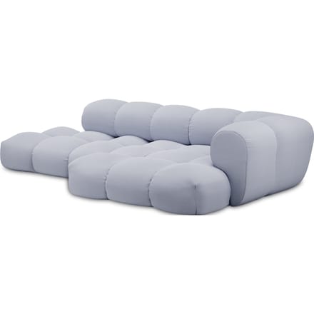 Objekte unserer Tage Sander Sofa Design 06 MAX rechts (4-zits) - Xtreme YS173 light blue