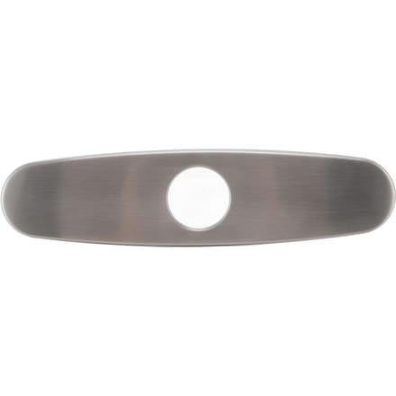 Cache-trou de robinet d'évier Plaque de pont Acier inoxydable 304 Brossé Plaque de fond Poissonnier Panneau décoratif pour robinet de cuisine gray