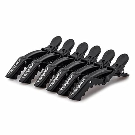 Set van 6 Professionele Haarspelden met Soft-Touch Grip - Mat Zwart