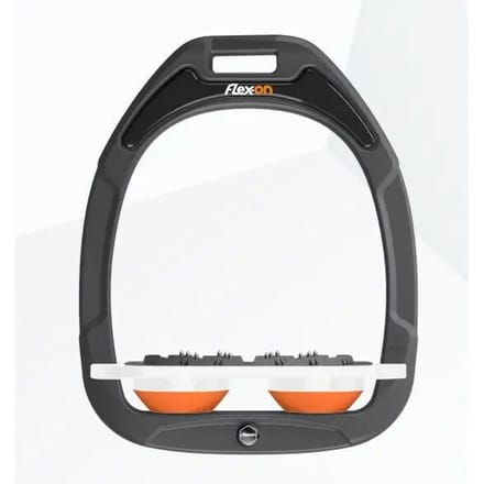 Ultra Grip Plat Voetensteunen Antraciet/Wit/Oranje Flex-On Green Composite