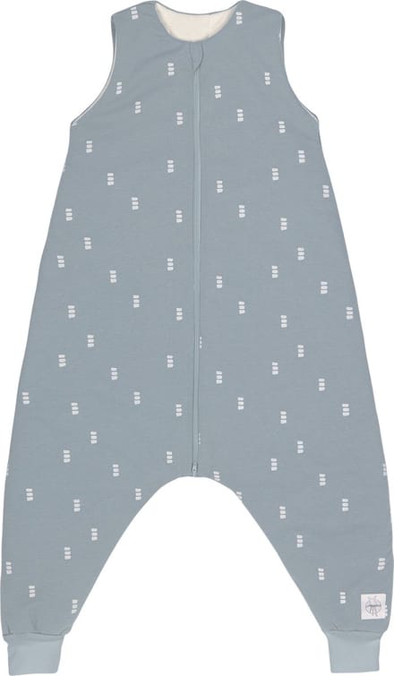 LÄSSIG babyslaapzak jumper 4 seizoenen Blocks light blue, 80 cm, 1-2 jaar