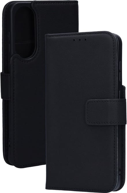 Mobiparts Leather Wallet Case geschikt voor Samsung Galaxy S25 Edge - Zwart