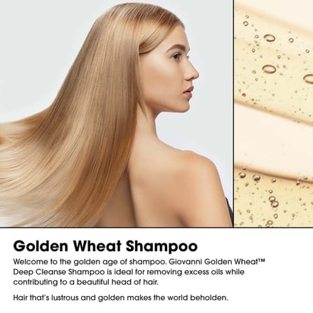 Giovanni Cosmetics - Golden Wheat Deep Cleanse Shampoo - 250 ml