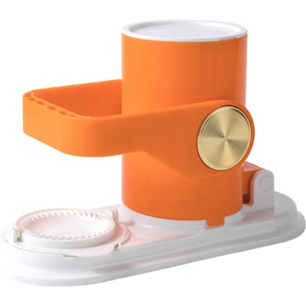 Machine à Faire des Pâte à Raviolis 2 en 1 Multifonctionnelle Manuelle pour Cuisine Domestique orange