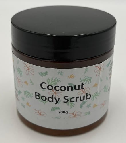 Body scrub - Coconut - Natuurlijk - Bodyscrub -Scrub - Scrubzout - Scrub gezicht - Kokosnoot