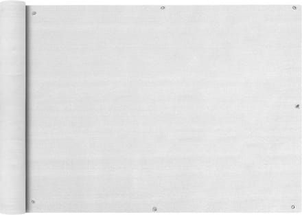 vidaXL - Balkonscherm - HDPE - 75x400 - cm - wit