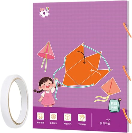 Geometrie Boek - 3D Vormen - Ruimtelijk Denken - Interactief Touw - 9/12/15 Vormen - Meerdere Modellen
