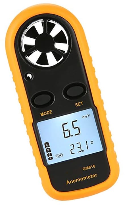 Digitale Windsnelheidsmeter - Luchtmeter Temperatuurmeter - Weer Meten - Hoge Nauwkeurigheid - 0-30 m/s