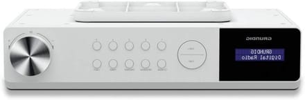 Keukenradio met Bluetooth - DAB+ radio - Muziek luisteren - Instelbare timer - 2x 3 Watt - Wit