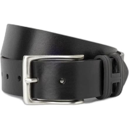 Leren riem Hackett Tack Stitch H Keeper