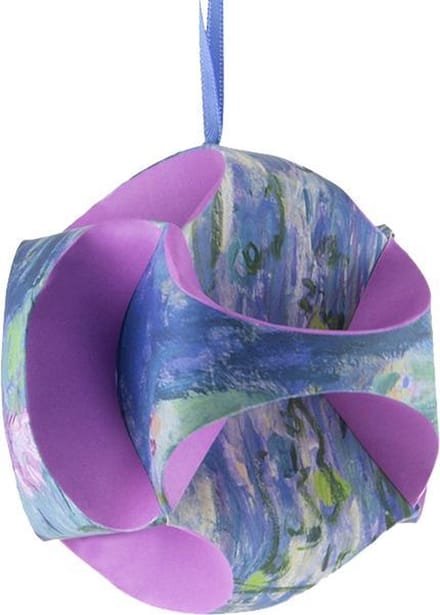 Vouw-het zelf Kerstbal, Monet, Waterlelies