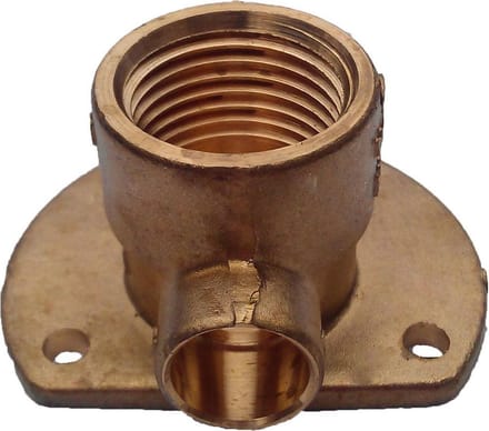 VSH soldeer messing - muurplaat laag - 12 x 3/8