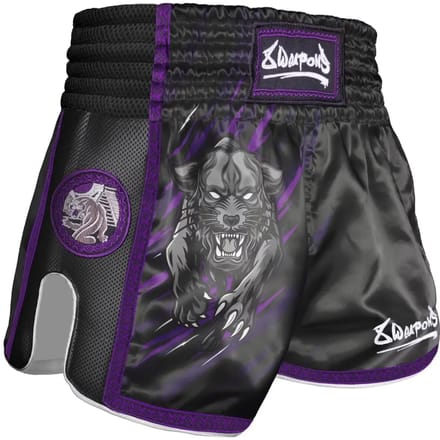 Muay Thai Boks Shorts Panter Motief Kind 8 Weapons