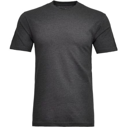 Ragman T-Shirt Uni Round Neck Single Jersey Antraciet / male