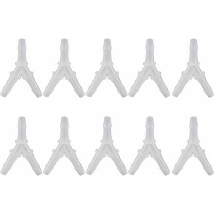10 STUKS Zachte Slangkoppelingen Y-Type Connector Aquarium Vis Pomp Verbinding 3-Weg Connector(3,9 mm )