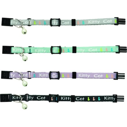 Trixie Kitten collar with motif set assorted colours