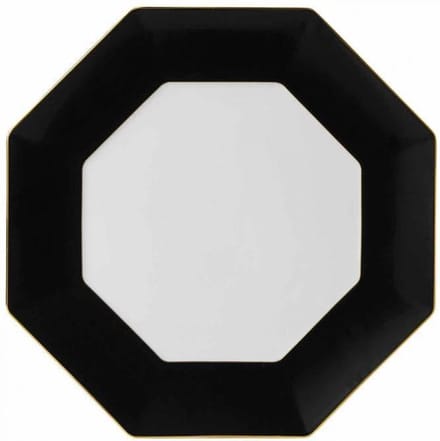 Wedgwood Ontbijtbord Arris Zwart ø 23 cm