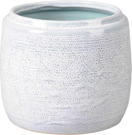 Rasteli - Bloempot - keramiek - blauw - D21 x H20 cm - Opening 15,5 cm - 2 stuks