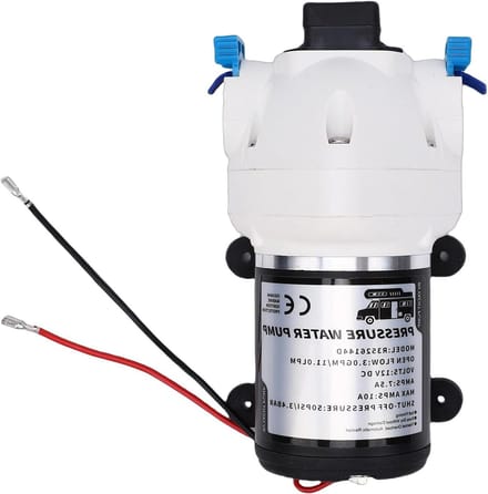 Waterpomp - Membraanpomp - Camper Boot - Zelfaanzuigend - 3 GPM 50 PSI - Wit