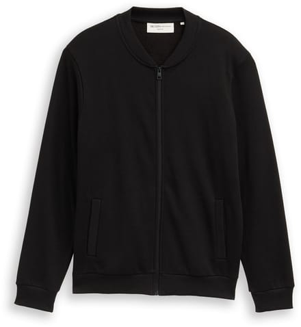 Tom Tailor Denim - Sweatjack met bomberkraag - Maat M - Black