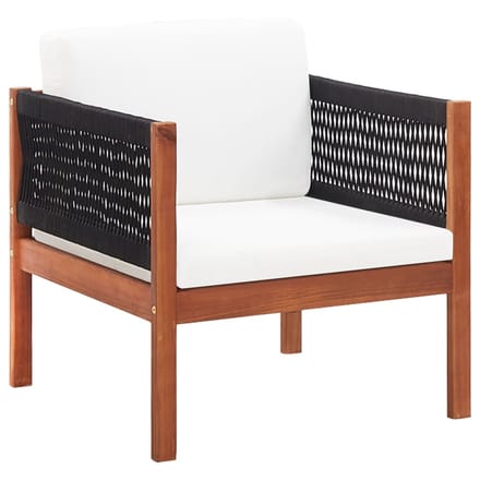 vidaXL - 4-delige - Loungeset - massief - acaciahout