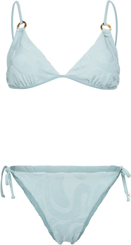 Brunotti - Sunanda-Jacquard - Bikini Set Aqua Grey - Triangel Bikini Set Dames - Small Coverage - 40