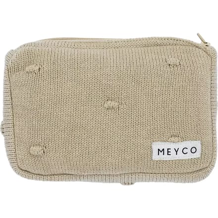 Meyco Baby Mini Knots billendoekjesetui - sand