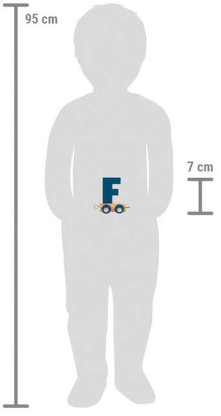 Small Foot - Wooden Letter Train Polar - F