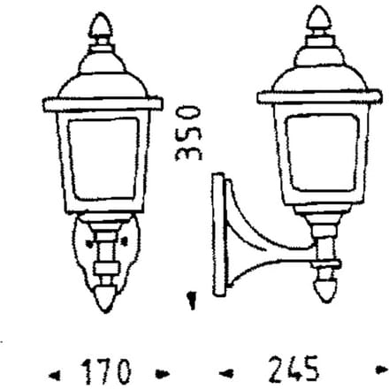 Albert Leuchten Buitenwandlamp LANDHAUS 716 B
